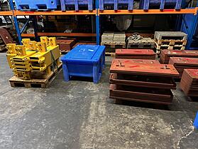 Für den Versand vorbereitetes Equipment